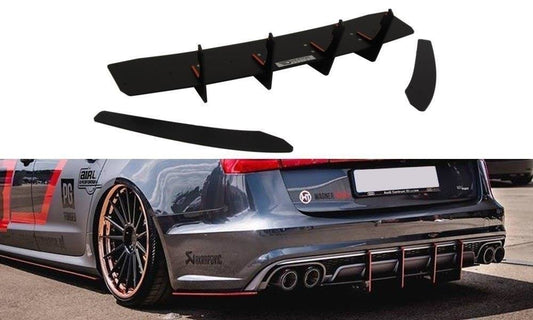 Bagerste diffuser & Bagerste sidesplitter Audi S6 C7 FL