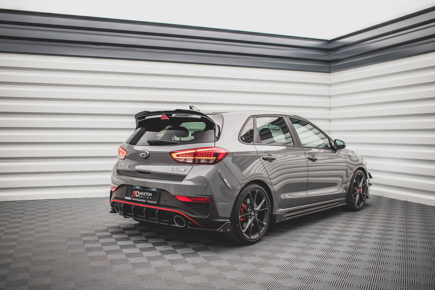 Bagerste sidesplitter V.1 + Flaps Hyundai I30 N Hatchback Mk3 Facelift