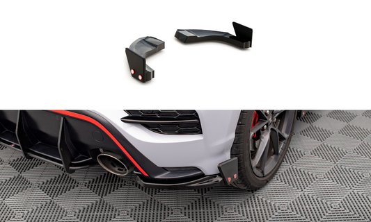Bagerste sidesplitter V.1 + Flaps Hyundai Kona N Mk1