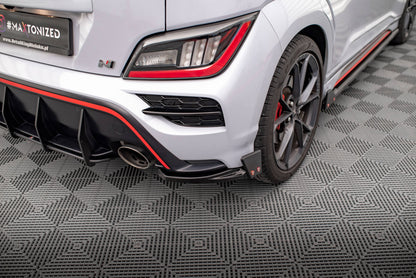 Bagerste sidesplitter V.1 + Flaps Hyundai Kona N Mk1