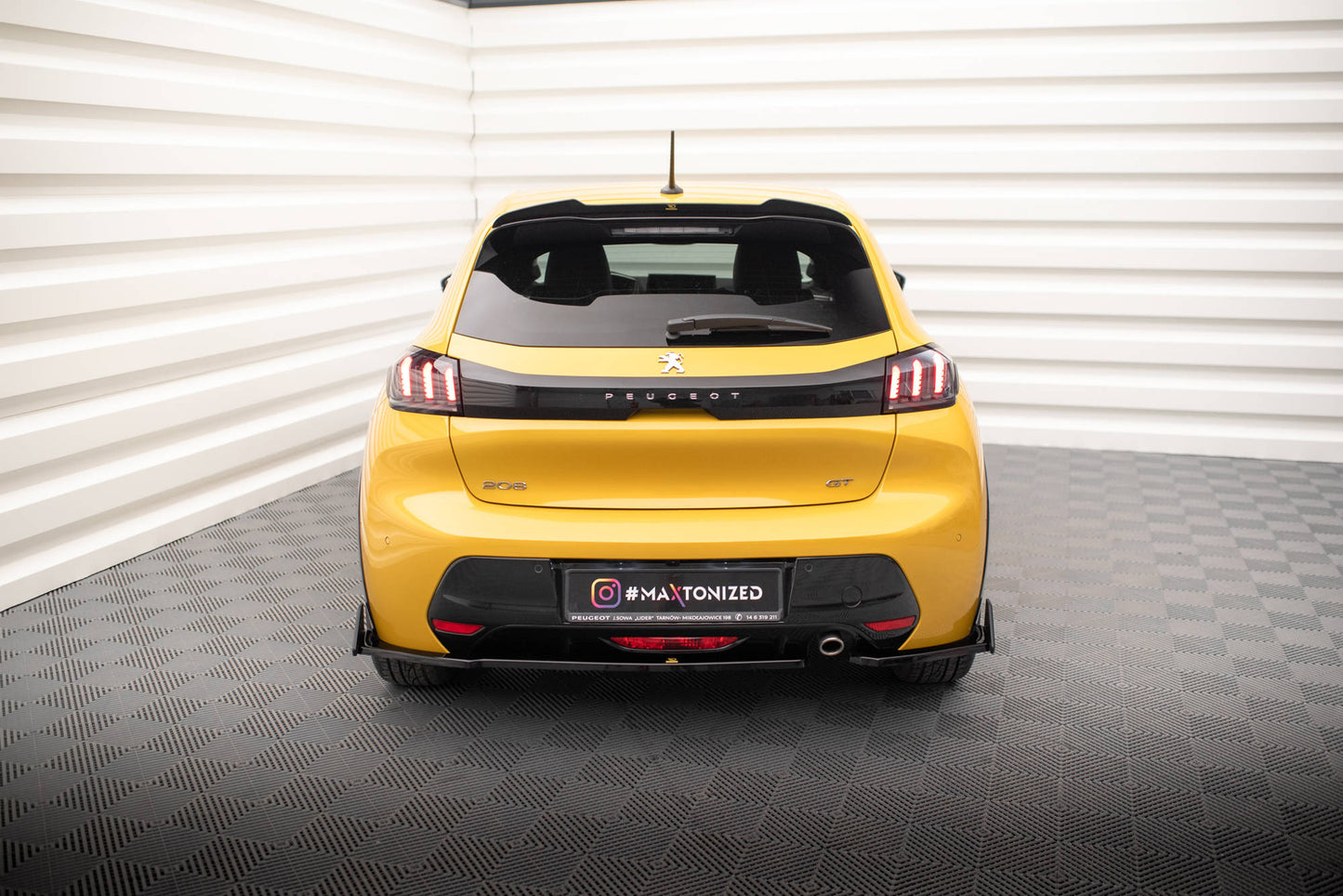 Bagerste sidesplitter V.1 + Flaps Peugeot 208 GT Mk2