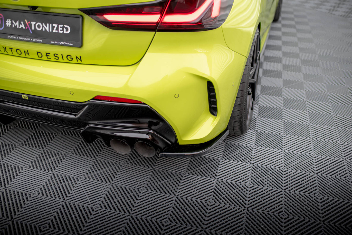 Bagerste sidesplitter V.10 (Til Bagerste diffuser v.2) BMW 1 M-Pack / M135i / 128ti F40