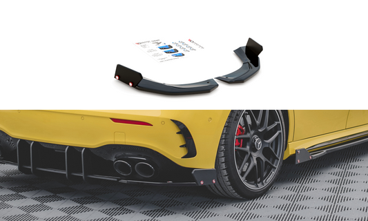 Bagerste sidesplitter V.2 + Flaps Mercedes-AMG A 45 S Aero Pack W177