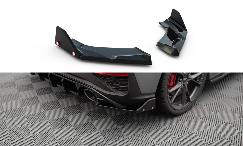 Bagerste sidesplitter V.4 + Flaps Hyundai I30 N Hatchback Mk3 Facelift