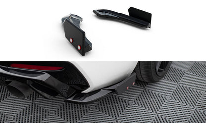Bagerste sidesplitter V.5 + Flaps (Til Bagerste diffuser V.3) BMW 1 M-Pack / M140i F20 Facelift