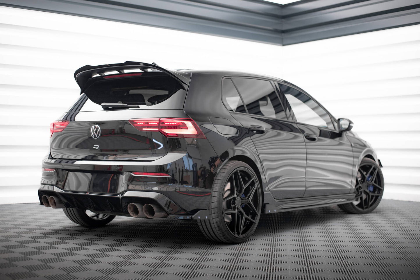 Bagerste sidesplitter V.5 + Flaps Volkswagen Golf R Mk8