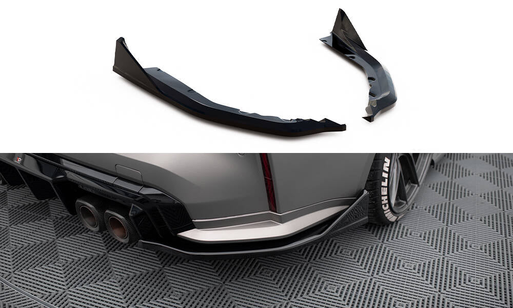 Bagerste sidesplitter V.5 (Til Bagerste diffuser v.1) BMW M4 G82 / G82 Facelift