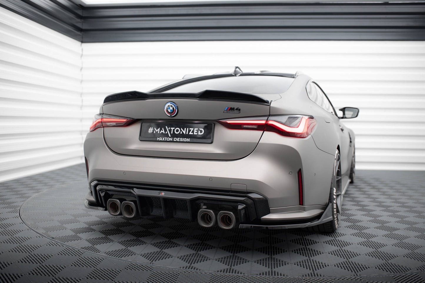 Bagerste sidesplitter V.5 (Til Bagerste diffuser v.1) BMW M4 G82 / G82 Facelift