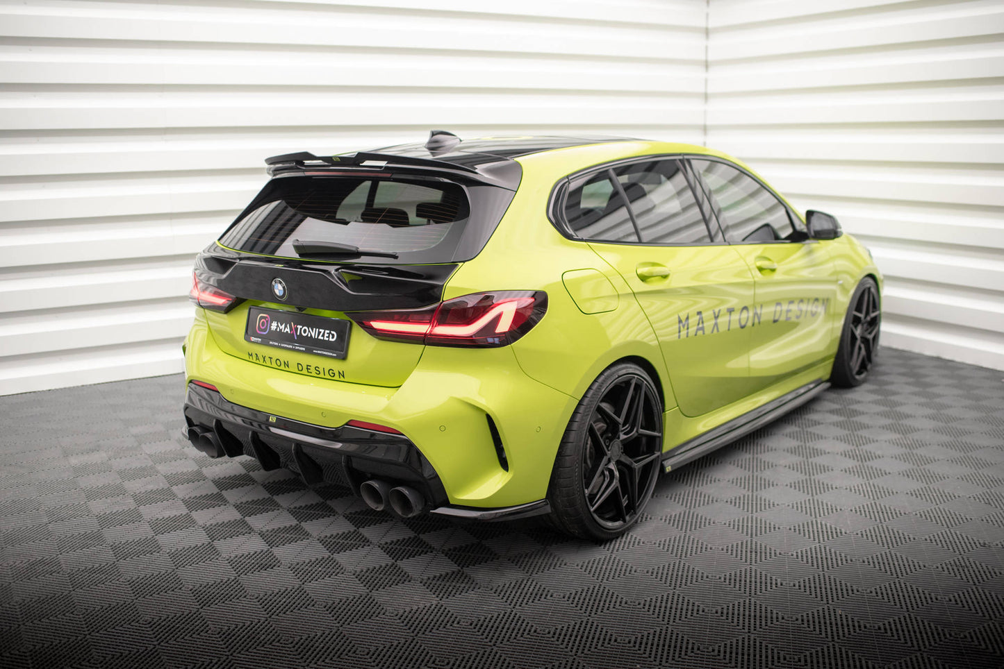 Bagerste sidesplitter V.5 (Til Bagerste diffuser v.3) til BMW 1 M-Pack / M135i / 128ti F40