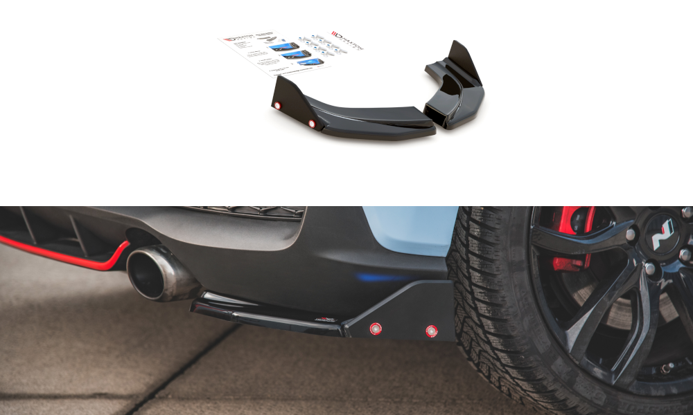 Bagerste sidesplitter V.6 + Flaps Hyundai I30 N Mk3 Hatchback