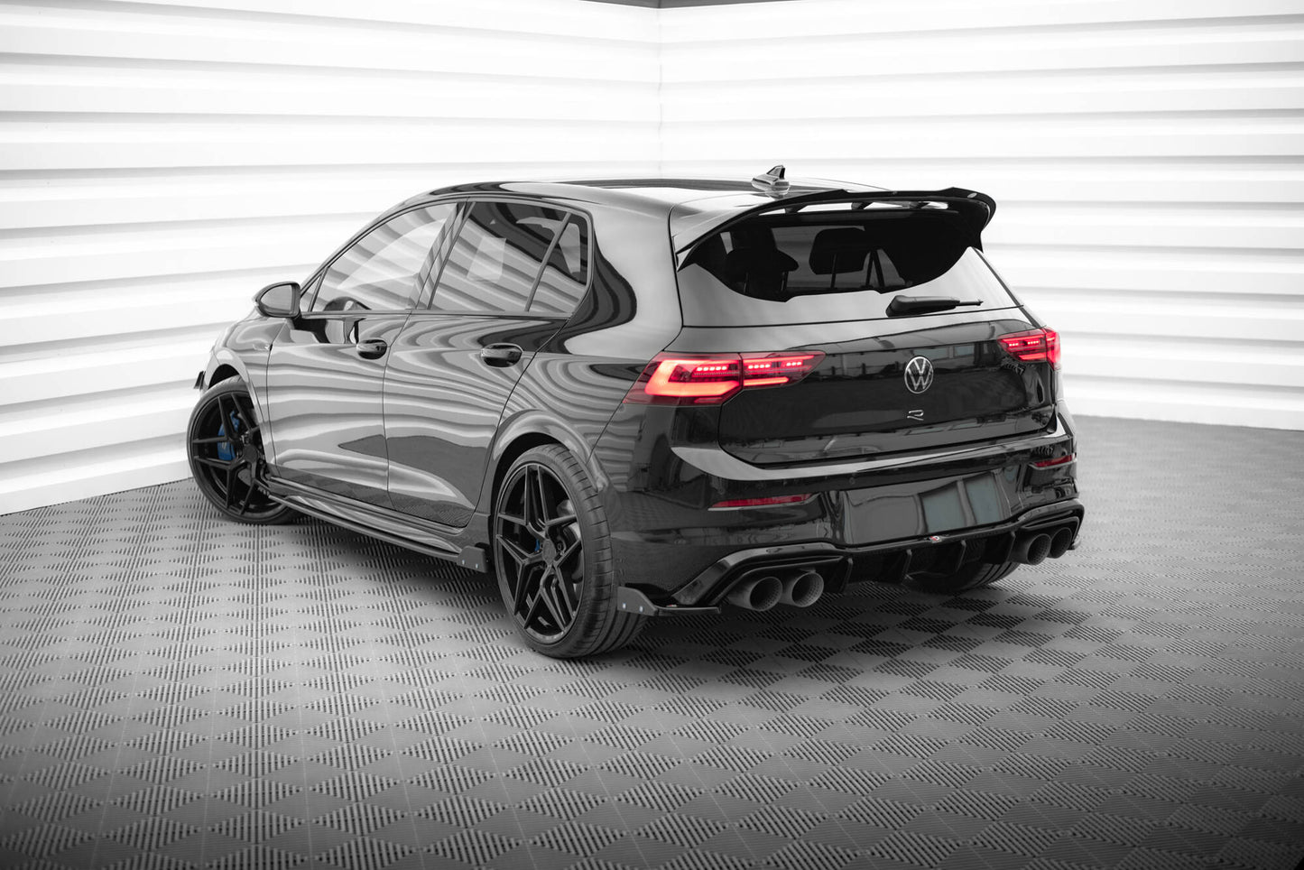 Bagerste sidesplitter V.6 + Flaps Volkswagen Golf R Mk8