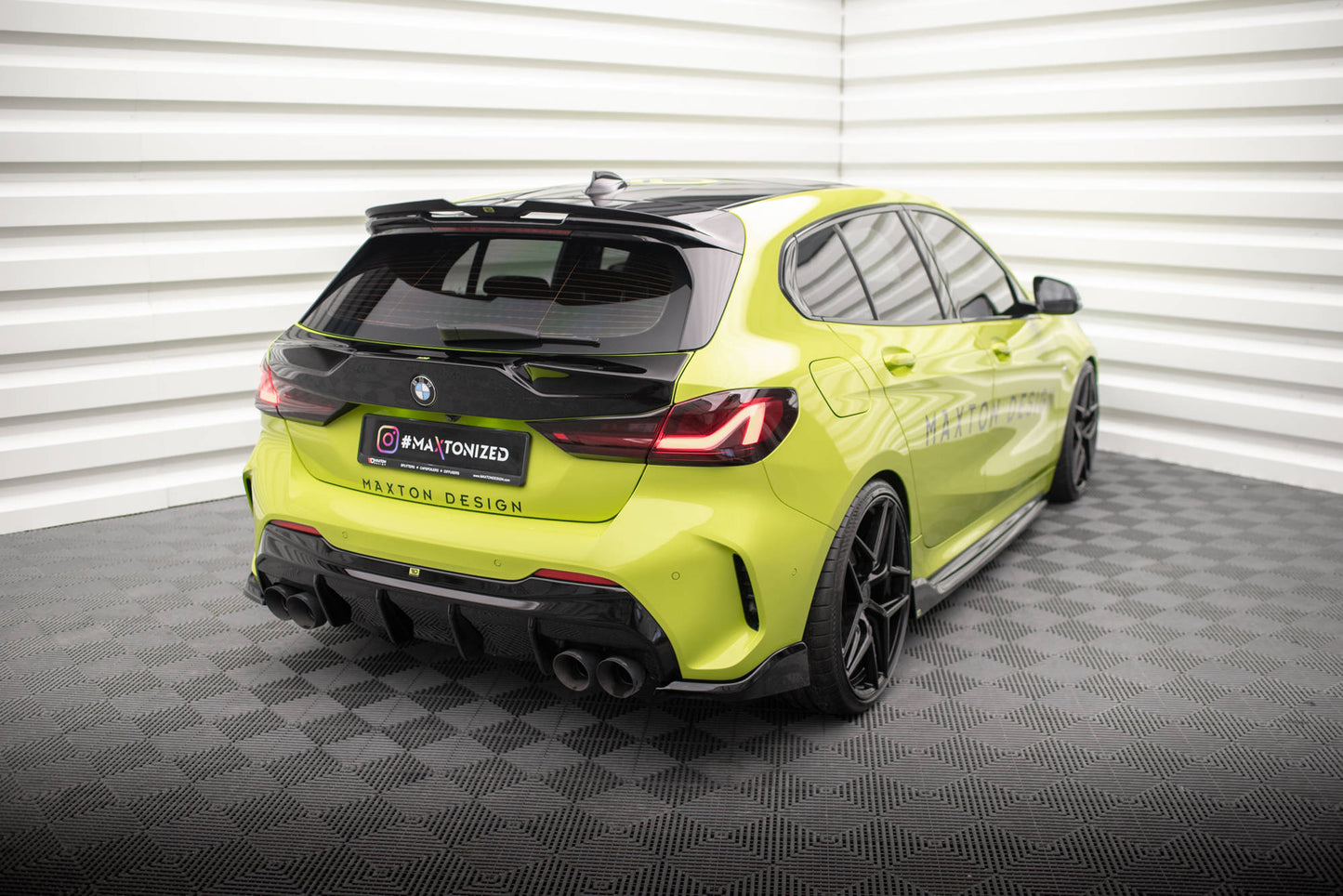 Bagerste sidesplitter V.6 (Til Bagerste diffuser v.3) til BMW 1 M-Pack / M135i / 128ti F40