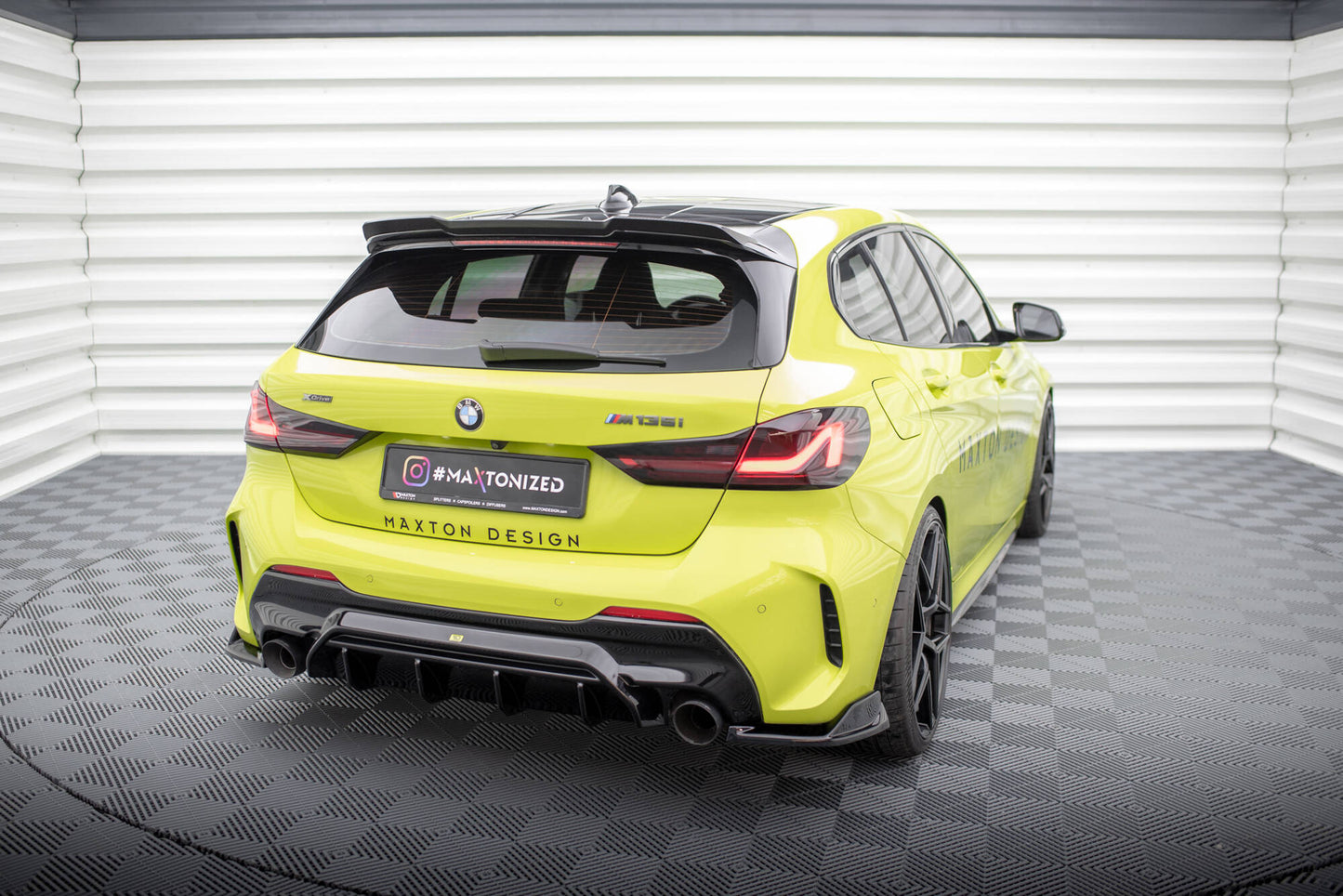 Bagerste sidesplitter V.8 (Til Bagerste diffuser v.1) BMW 1 M-Pack / M135i / 128ti F40