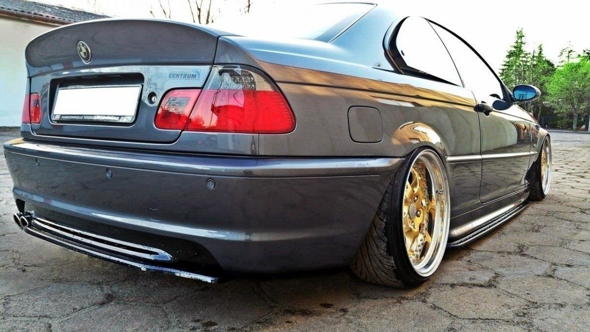 Bagerste splitter BMW 3 E46 MPACK COUPE (uden vertikale bars)