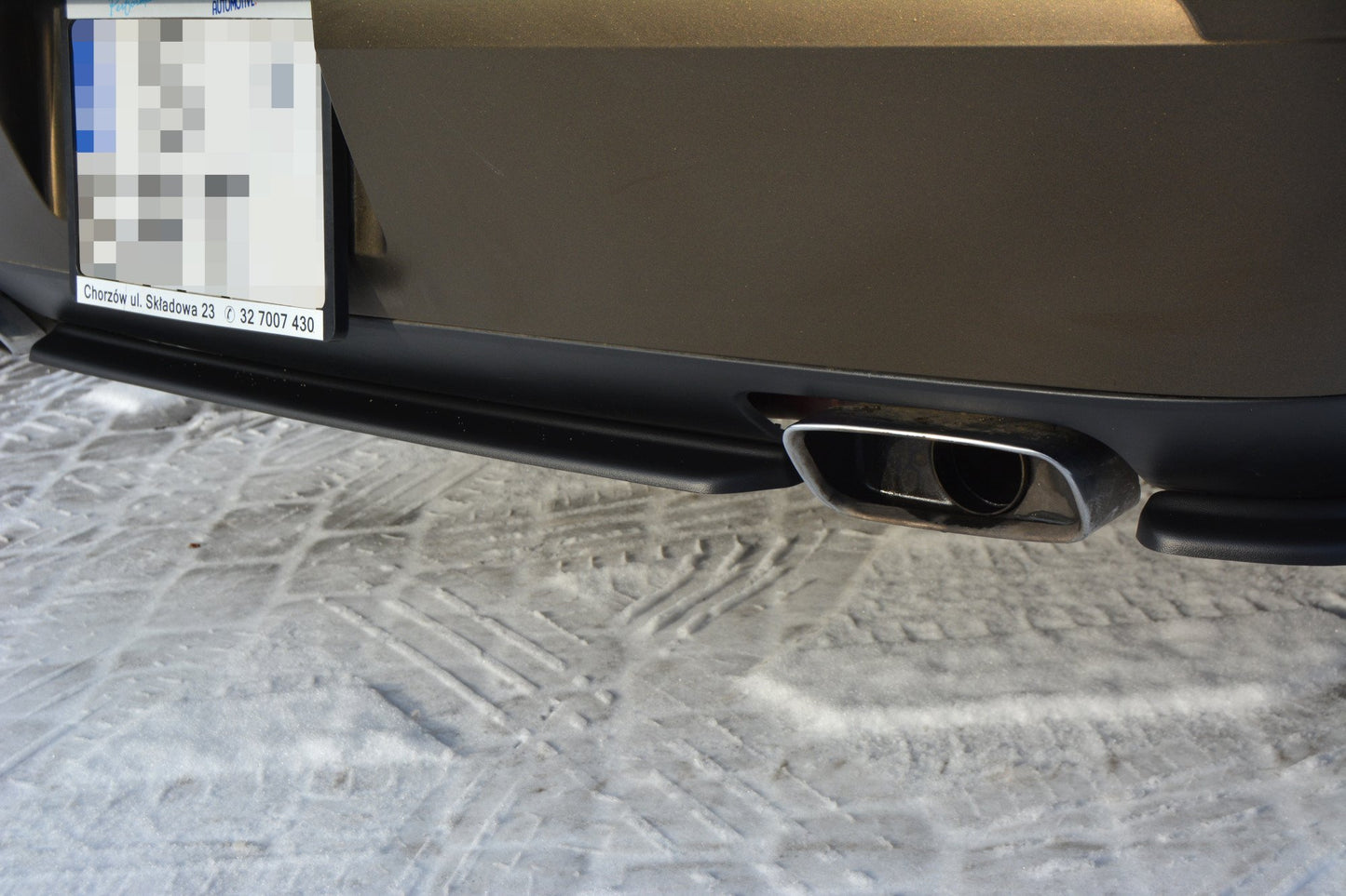 Bagerste splitter DODGE CHALLENGER MK3. PHASE-I SRT8 COUPE (uden vertikale bars)