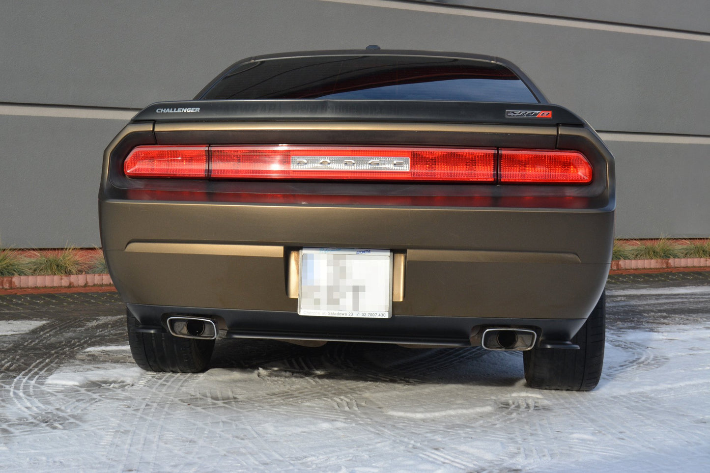 Bagerste splitter DODGE CHALLENGER MK3. PHASE-I SRT8 COUPE (uden vertikale bars)