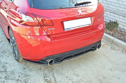 Bagerste splitter PEUGEOT 308 II GTI (med vertikale bars)