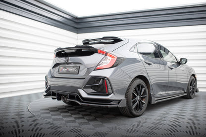 Bagerste splitter V.1 (med vertikale bars) + Flaps Honda Civic Sport Mk 10 Facelift