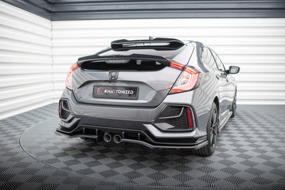 Bagerste splitter V.1 (med vertikale bars) Honda Civic Sport Mk 10 Facelift