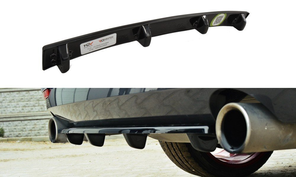 Bagerste splitter til BMW 4 Coupe / Gran Coupe / Cabrio M-Pack F32 / F36 / F33 (med vertikale bars)