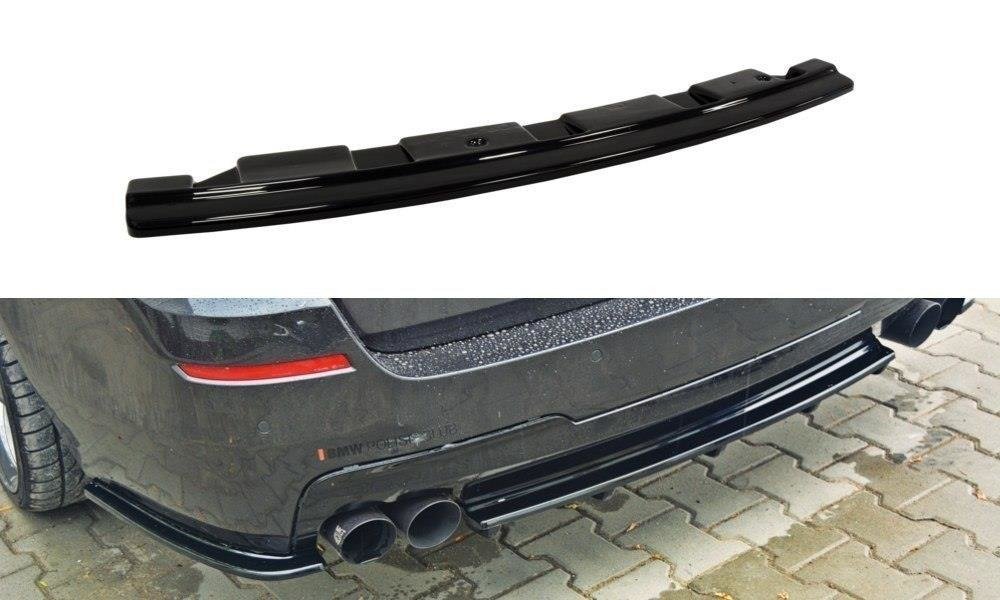 Bagerste splitter til BMW 5 F11 M-PACK - uden vertikale bars (passer 2 dobbelt afgange)
