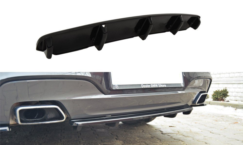 Bagerste splitter til BMW 6 Gran Coupé MPACK (Med en vertikal bar)