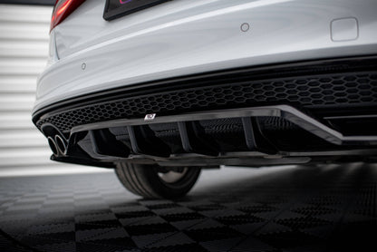 Bagerste splitter (med vertikale bars) Audi A4 Competition B8 Facelift