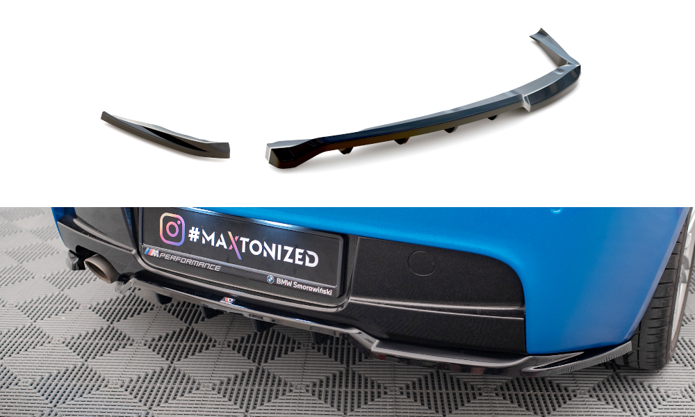 Bagerste splitter (med vertikale bars) BMW 1 M-Pack E87 Facelift