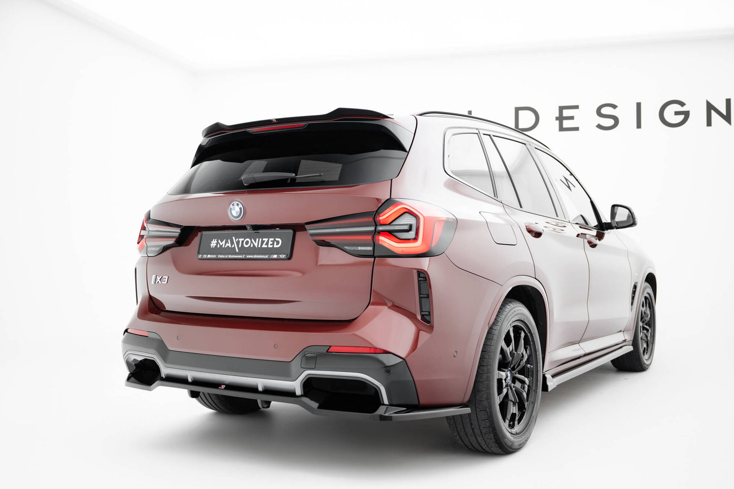 Bagerste splitter (med vertikale bars) BMW iX3 M-Pack G08 Facelift