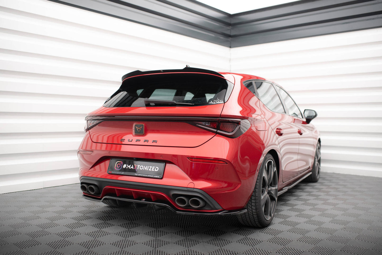 Bagerste splitter (med vertikale bars) Cupra Leon Hatchback Mk1
