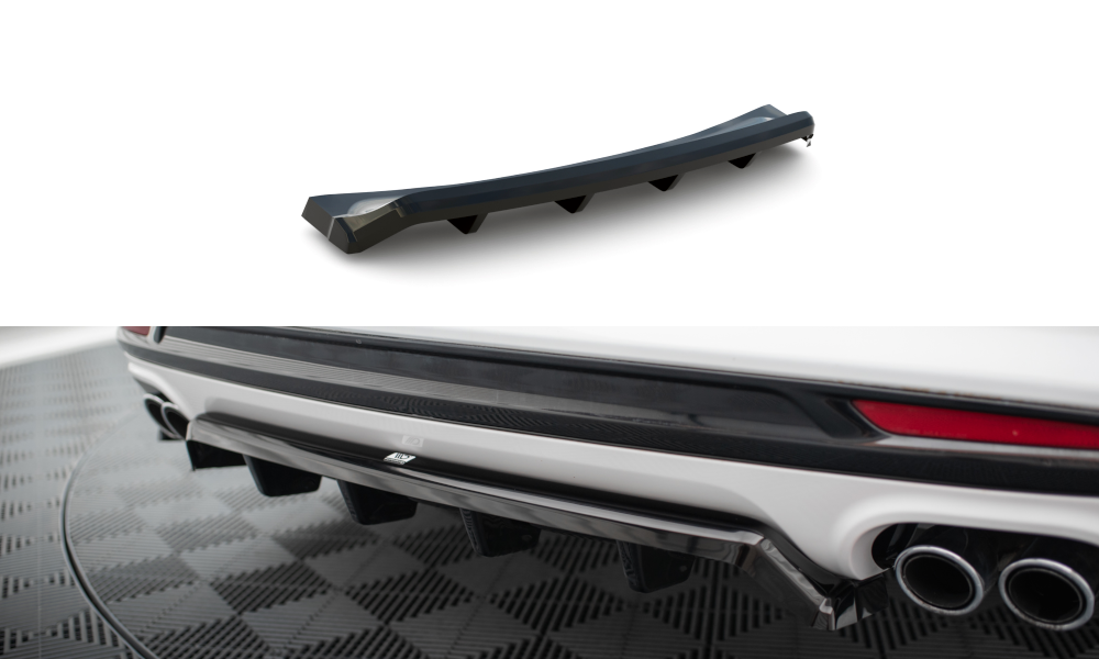 Bagerste splitter (med vertikale bars) Ford Mondeo Sport Mk5 Facelift / Fusion Sport Mk2 Facelift