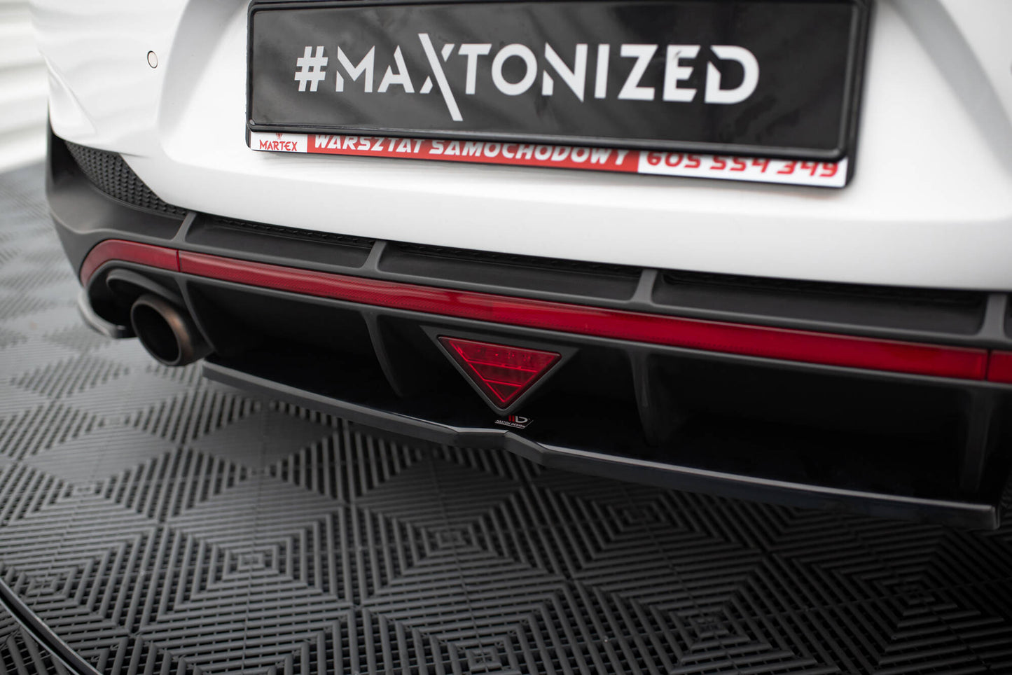 Bagerste splitter (med vertikale bars) Hyundai I30 N Mk3 Fastback