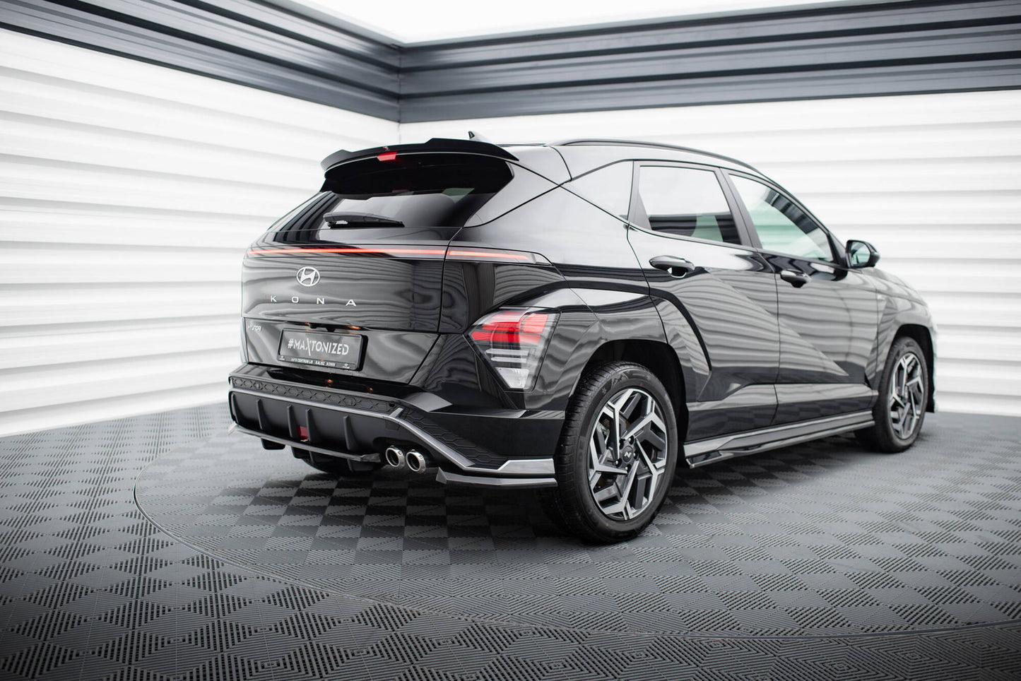 Bagerste splitter (med vertikale bars) Hyundai Kona N-Line Mk2