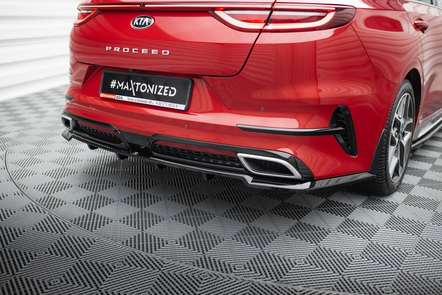 Bagerste splitter (med vertikale bars) Kia ProCeed GT-Line Mk1