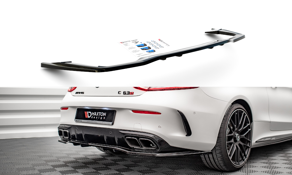 Bagerste splitter (med vertikale bars) Mercedes-AMG C 63AMG Coupe AMG Aero Pack C205 Facelift