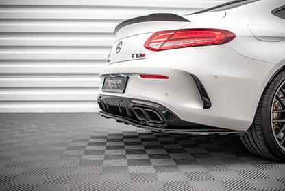 Bagerste splitter (med vertikale bars) Mercedes-AMG C 63AMG Coupe AMG Aero Pack C205 Facelift