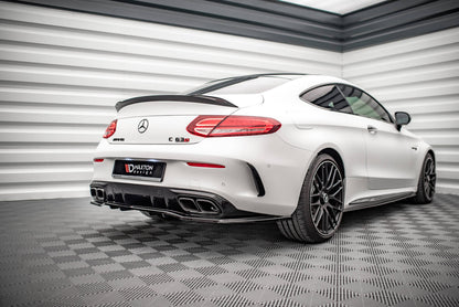 Bagerste splitter (med vertikale bars) Mercedes-AMG C 63AMG Coupe AMG Aero Pack C205 Facelift