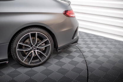 Bagerste splitter (med vertikale bars) Mercedes-AMG C43 Coupe / Cabrio C205 Facelift / A205 Facelift