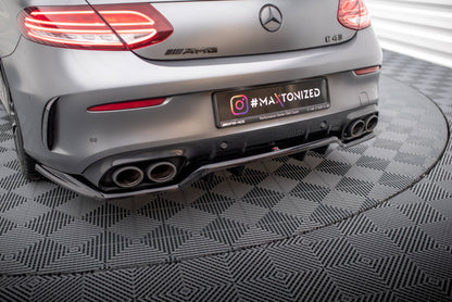 Bagerste splitter (med vertikale bars) Mercedes-AMG C43 Coupe / Cabrio C205 Facelift / A205 Facelift