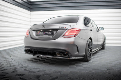 Bagerste splitter (med vertikale bars) Mercedes-AMG C63 Sedan / Estate W205 Facelift