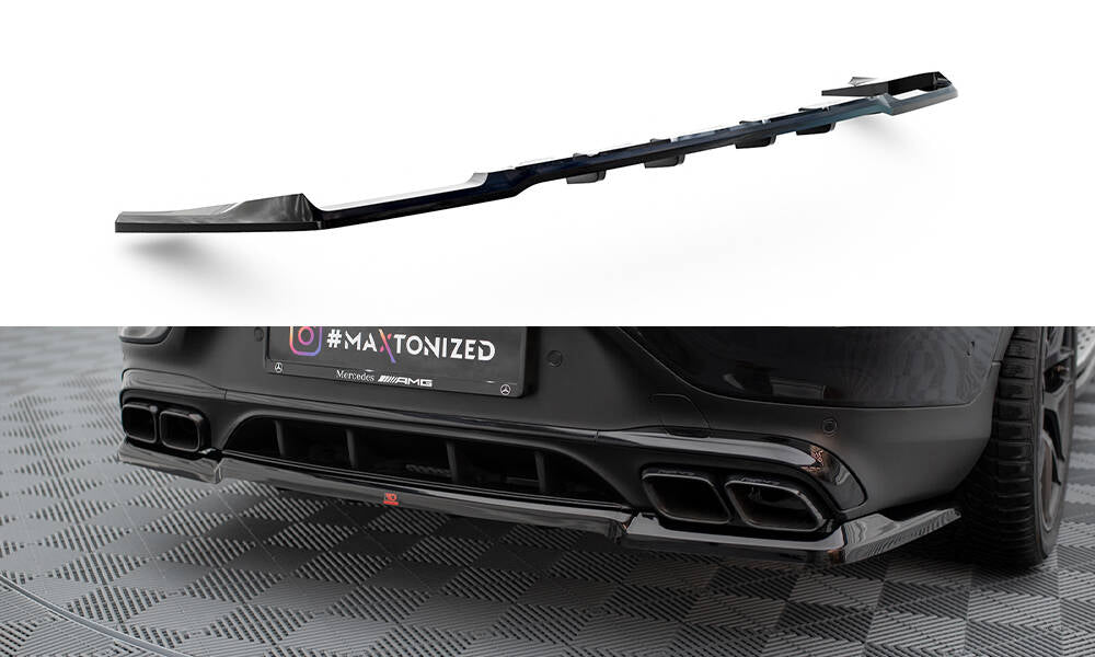 Bagerste splitter (med vertikale bars) Mercedes-AMG GLC 63 Coupe C253 Facelift
