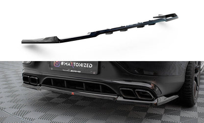 Bagerste splitter (med vertikale bars) Mercedes-AMG GLC 63 Coupe C253 Facelift