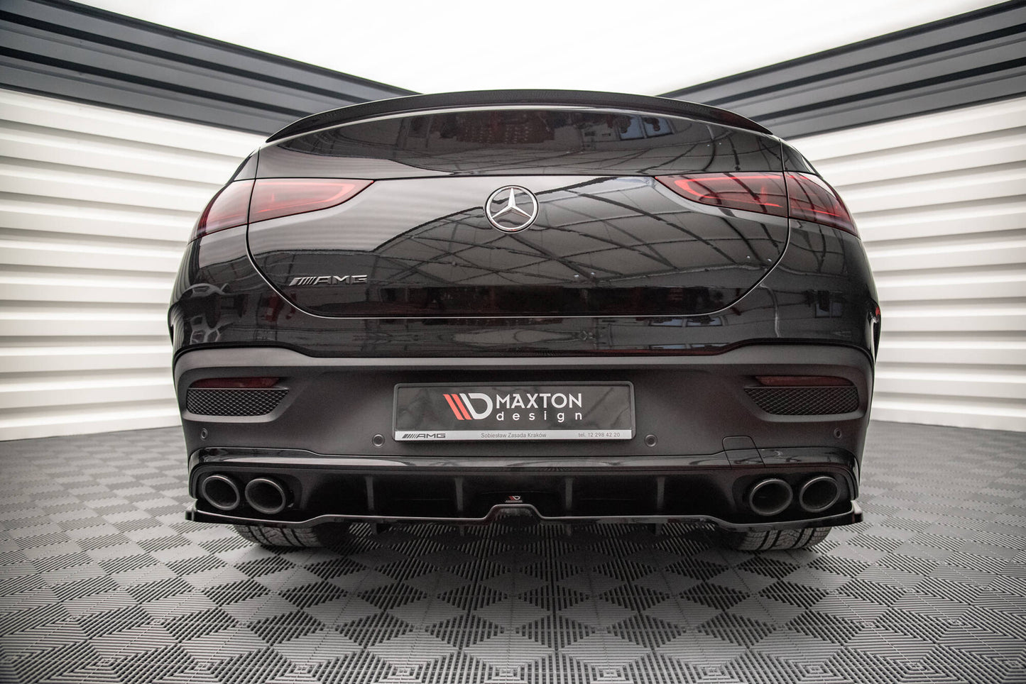 Bagerste splitter (med vertikale bars) Mercedes-AMG GLE 53 Coupe C167 / C167 Facelift