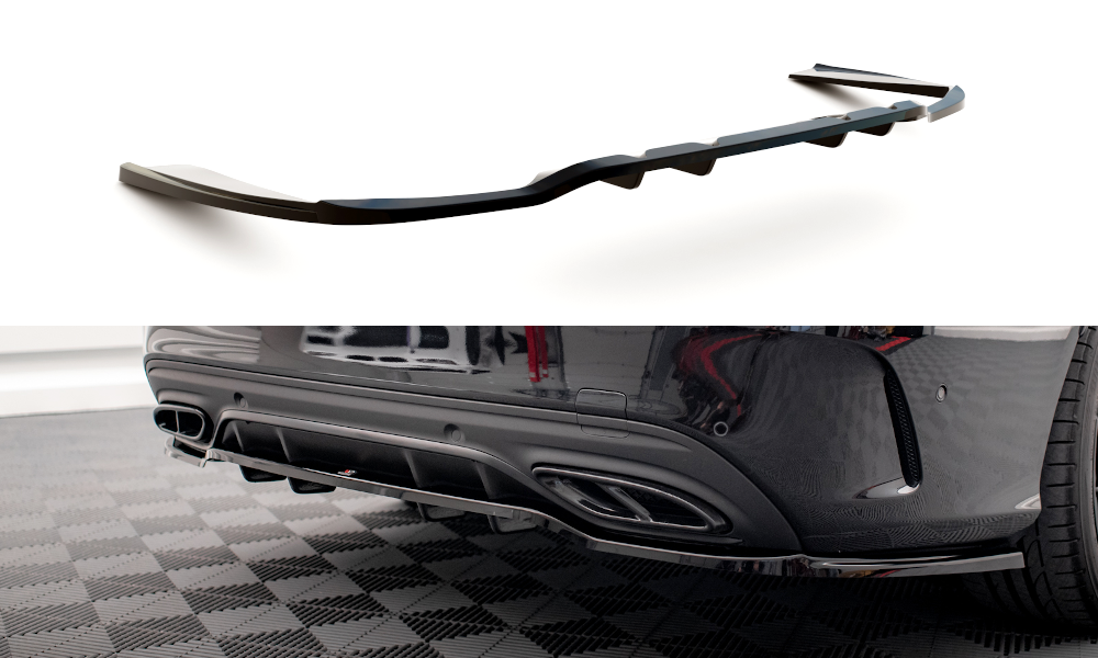 Bagerste splitter (med vertikale bars) Mercedes-Benz C AMG-Line W205 Facelift