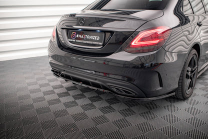 Bagerste splitter (med vertikale bars) Mercedes-Benz C AMG-Line W205 Facelift