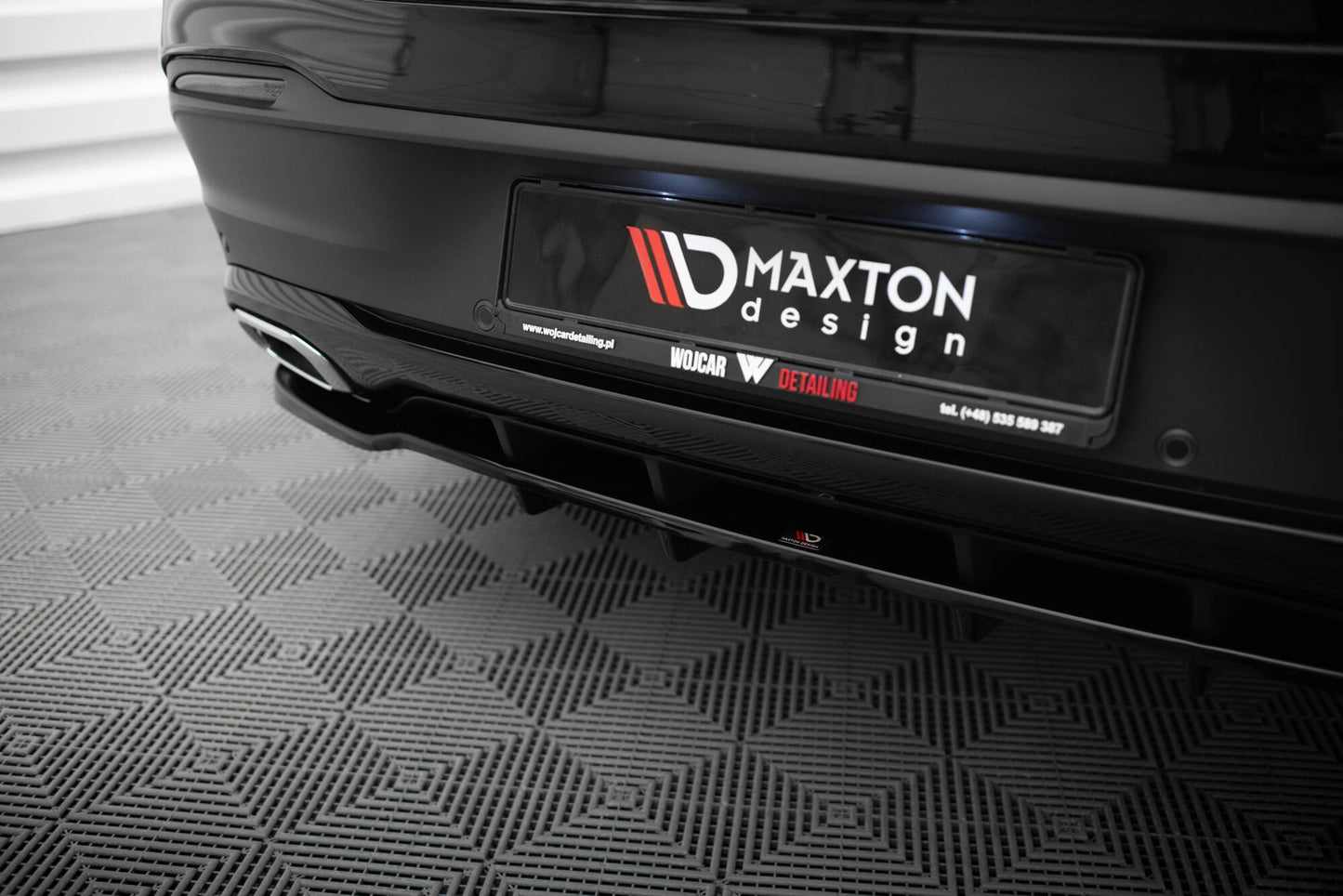 Bagerste splitter (med vertikale bars) Mercedes-Benz GLE Coupe AMG-Line C167 / C167 Facelift
