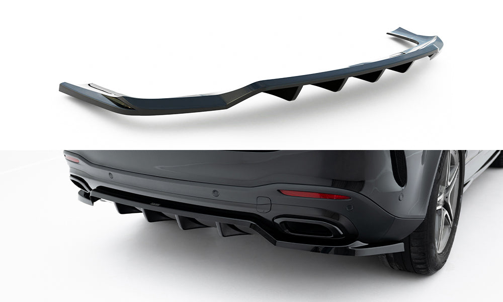 Bagerste splitter (med vertikale bars) Mercedes-Benz GLE SUV AMG-Line W167 / W167 Facelift