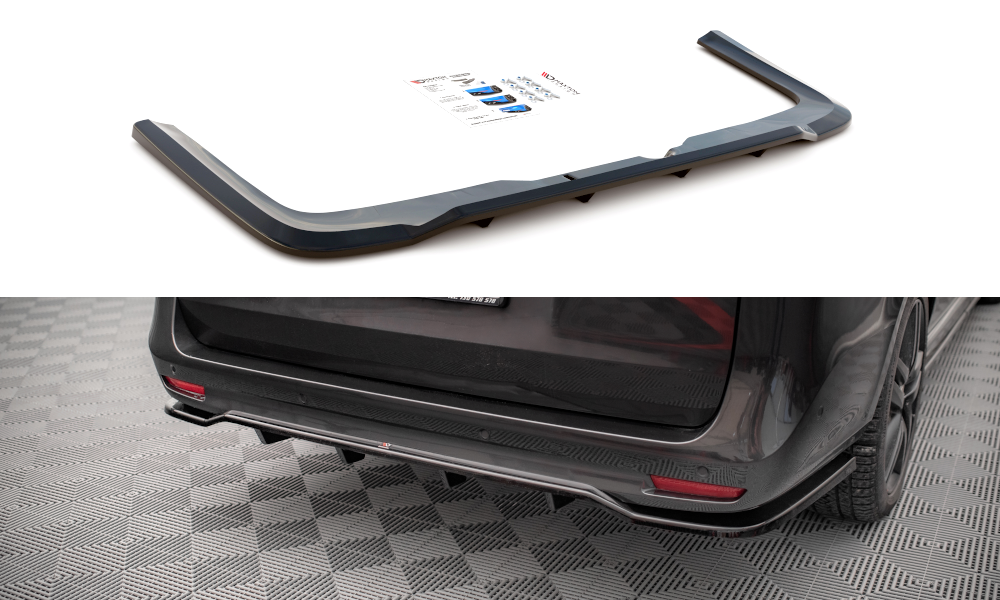 Bagerste splitter (med vertikale bars) Mercedes-Benz V-Class AMG-Line W447 Facelift