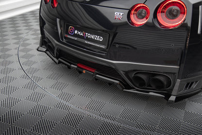 Bagerste splitter (med vertikale bars) Nissan GTR R35 Facelift