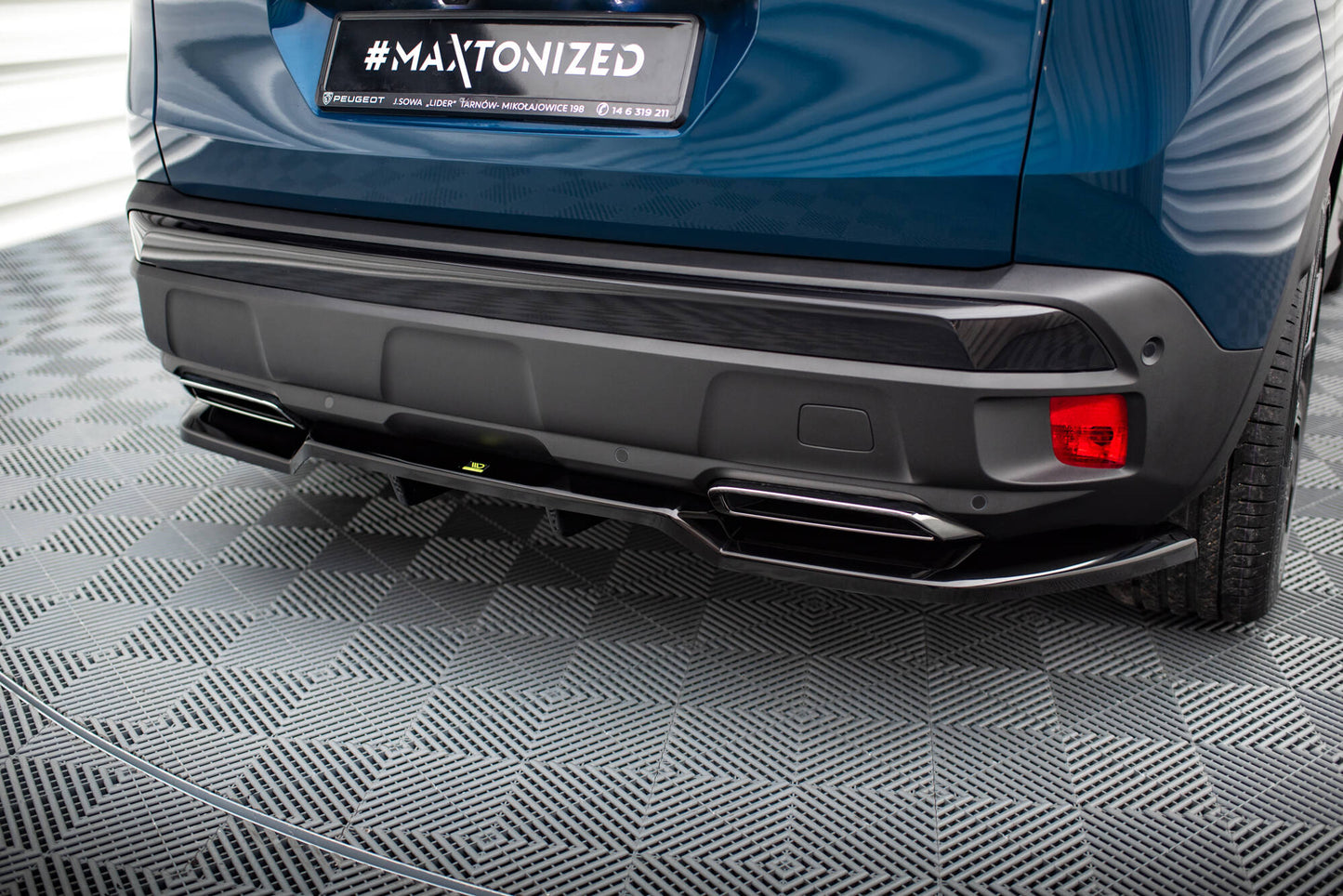 Bagerste splitter (med vertikale bars) Peugeot 3008 GT-Line Mk2 Facelift